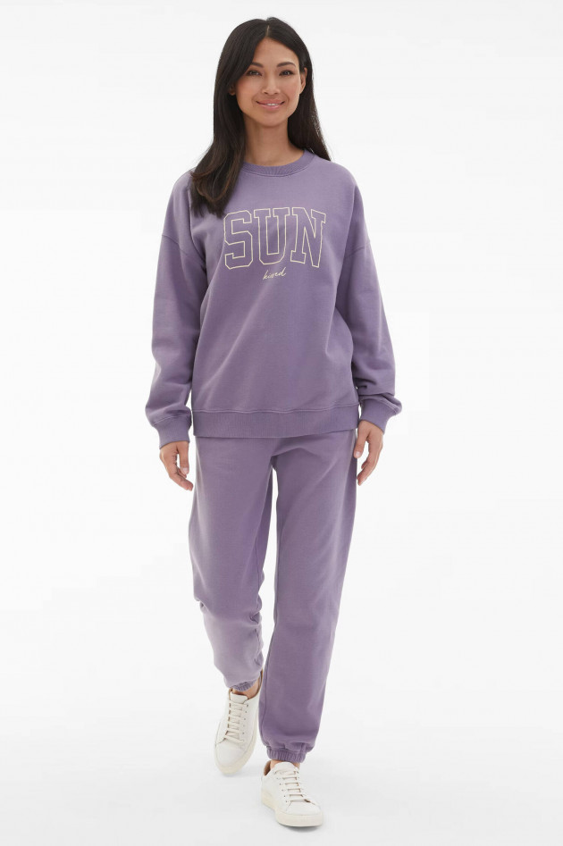Juvia Sweatshirt VICKY mit Frontprint i Lavendel