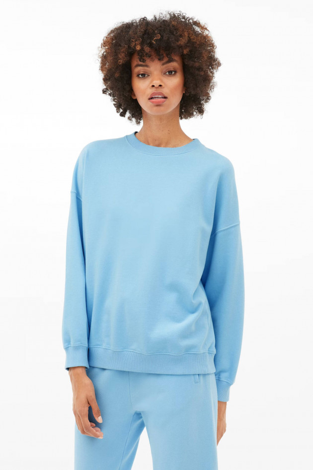Juvia Baumwoll-Sweater VICKY in Aqua Blue