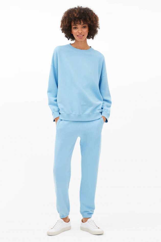 Juvia Baumwoll-Sweater VICKY in Aqua Blue