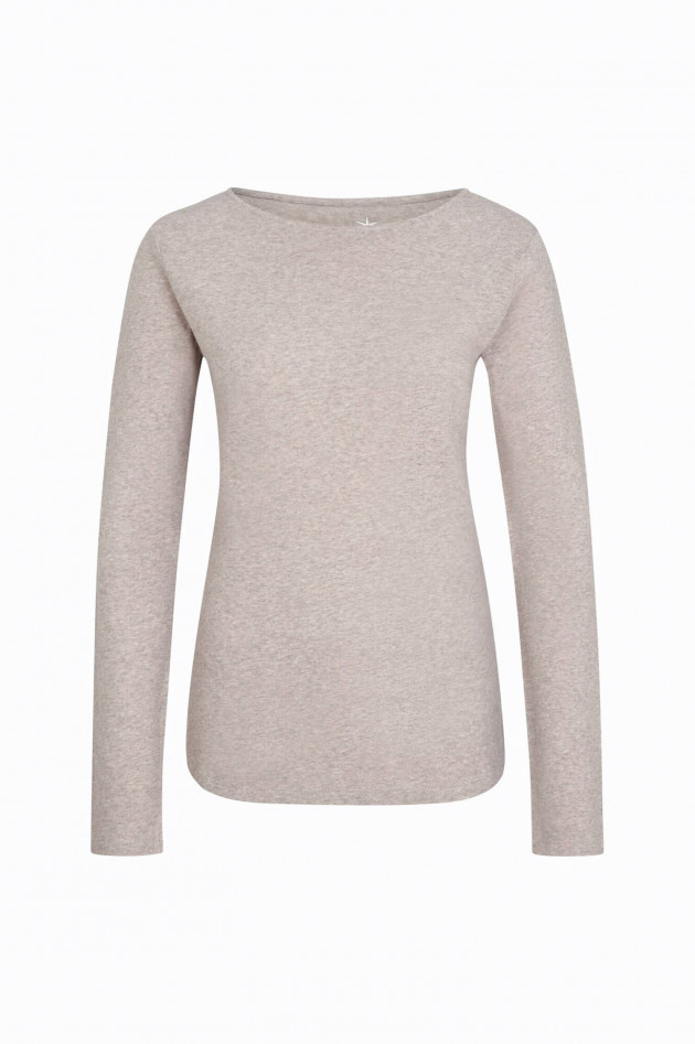 Juvia Sweatshirt aus Kaschmir-Mix in Beige meliert