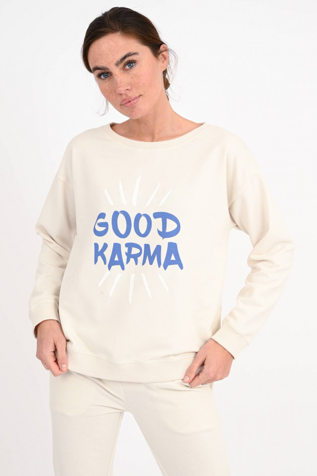 Juvia Sweatshirt mit Print in Creme