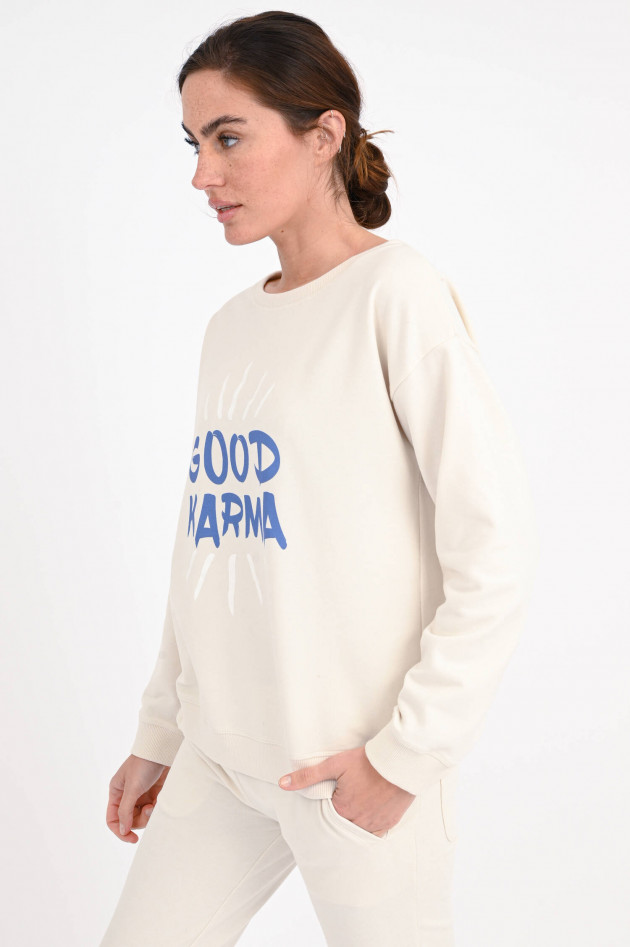 Juvia Sweatshirt mit Print in Creme