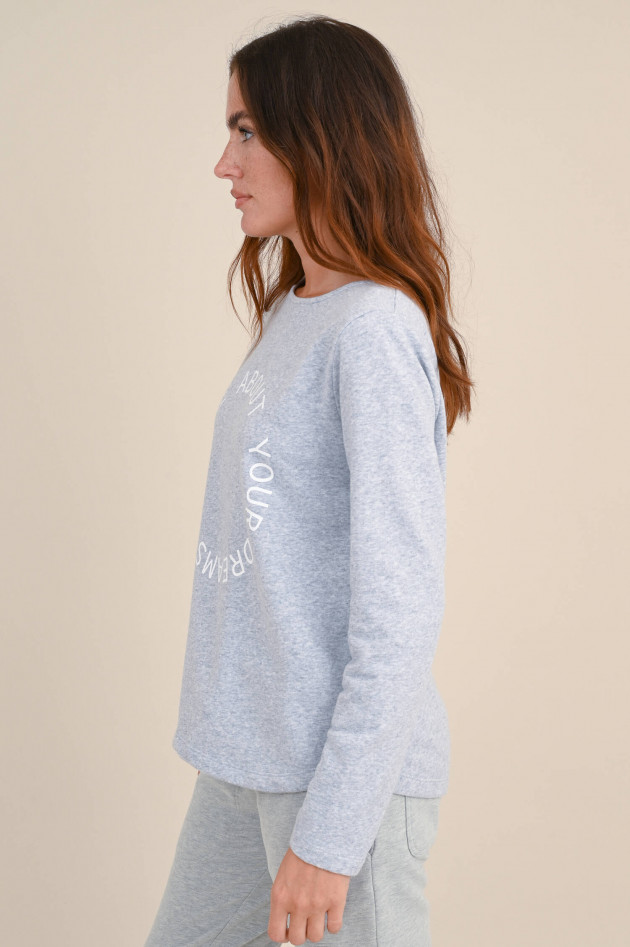 Juvia Sweatshirt mit Wording in Grau