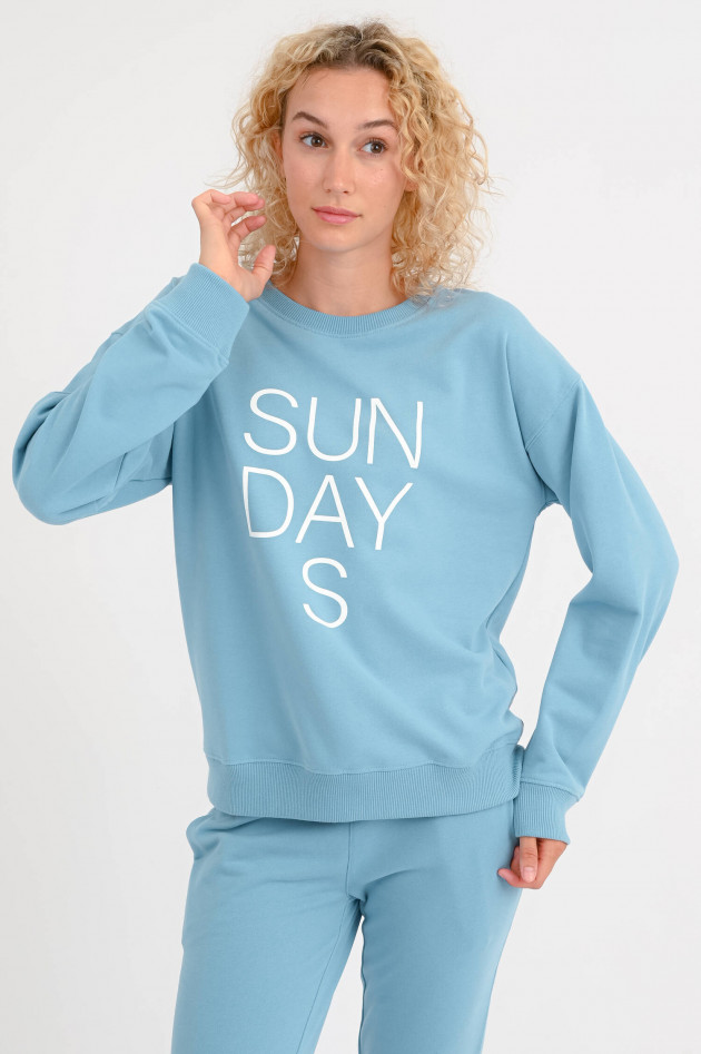 Juvia Sweatshirt SUNDAYS in Pacific Blue