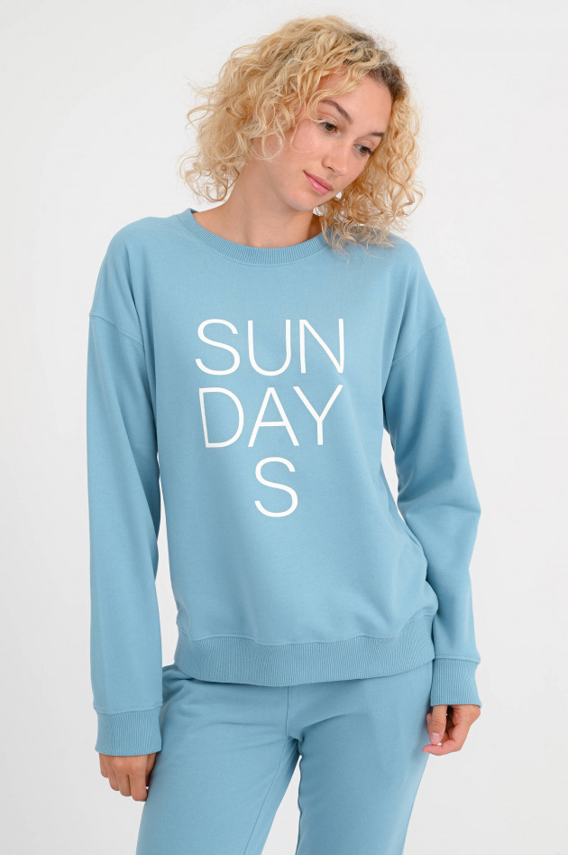 Juvia Sweatshirt SUNDAYS in Pacific Blue