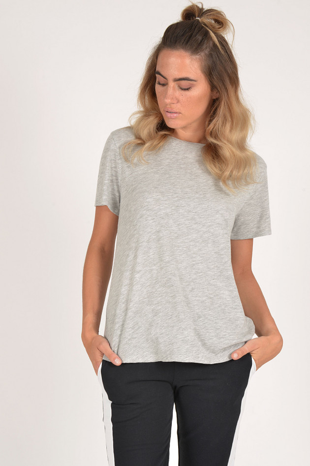 Juvia T-Shirt mit Kellerfalte in Grau