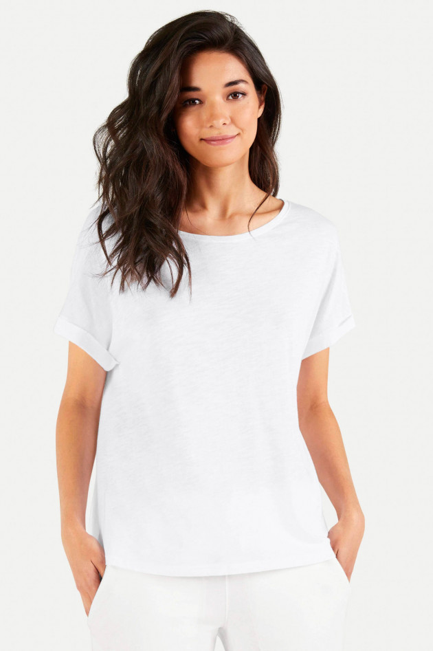 Juvia Boxy-Fit T-Shirt in Weiß