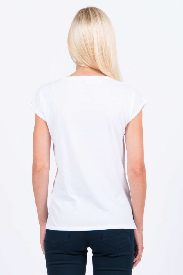 Juvia Baumwoll-Shirt FEARLESS in Weiß