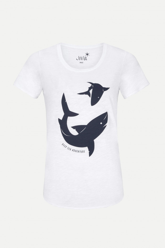 Juvia T-Shirt DEEP SEA ADVENTURE in Weiß