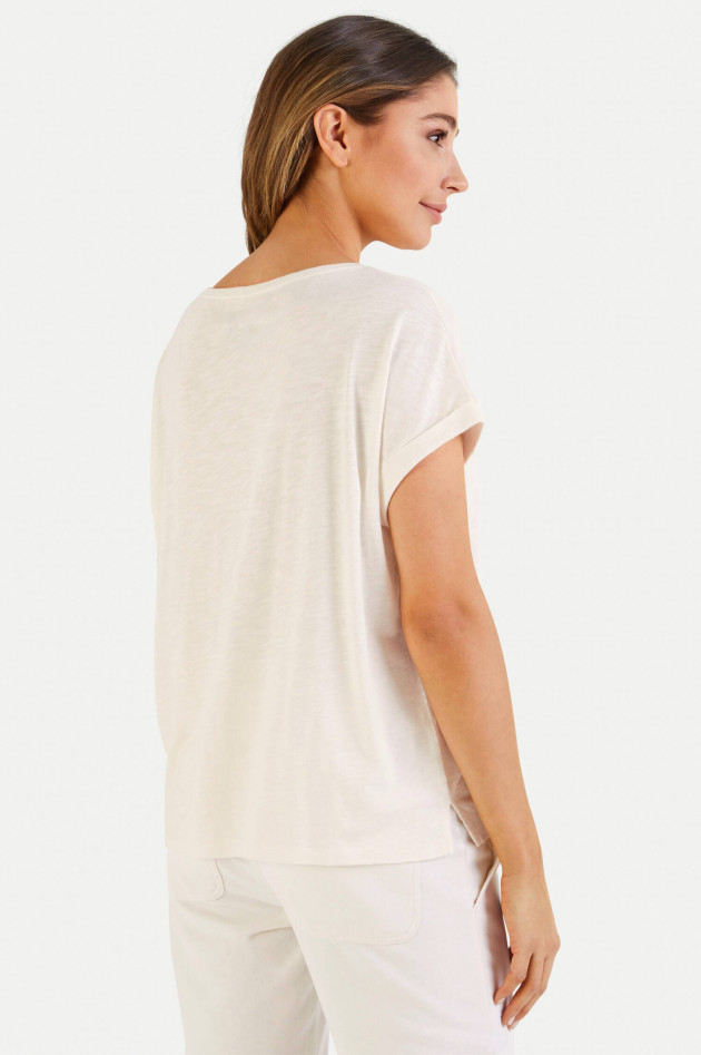 Juvia Boxy Fit T-Shirt in Creme