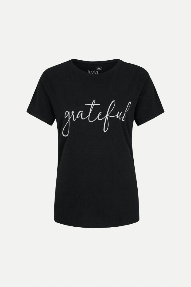 Juvia T-Shirt GRATEFUL in Schwarz