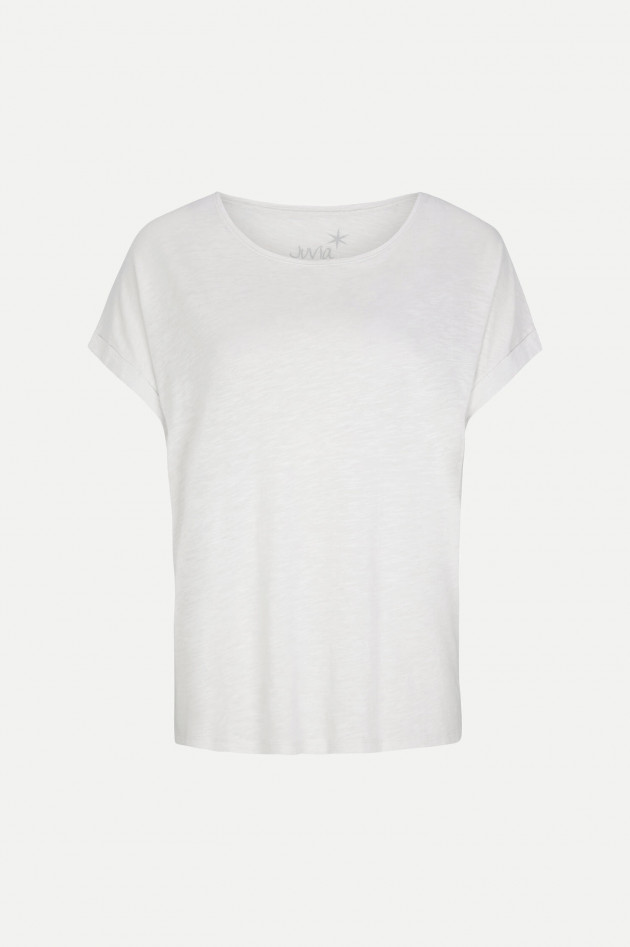 Juvia Boxy Fit T-Shirt in Hellgrau