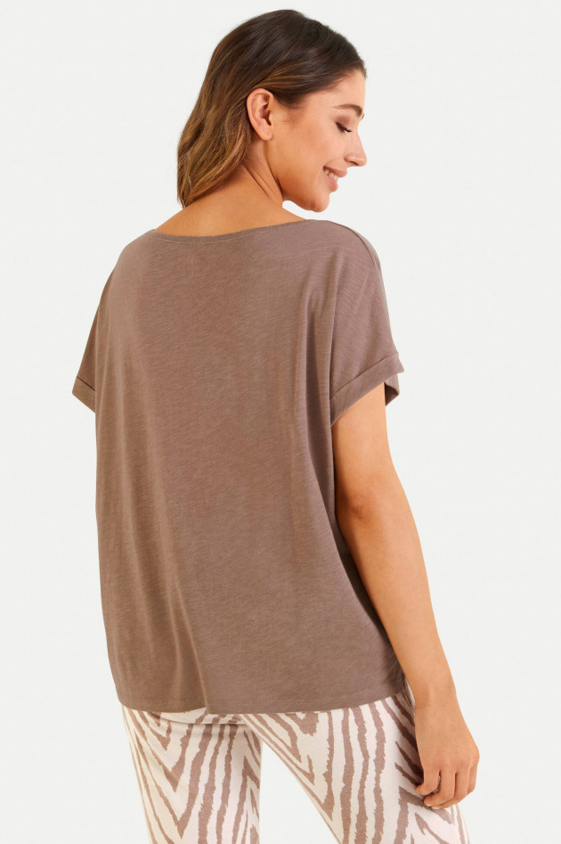 Juvia Boxy Fit T-Shirt in Tabacco