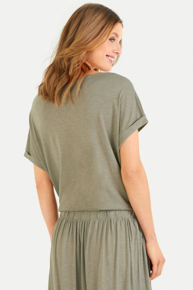 Juvia T-Shirt ENJOY EVERY MOMENT in Khaki