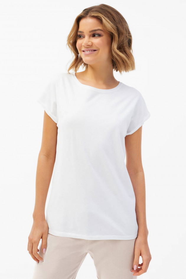 Juvia Boxy Fit T-Shirt in Weiß