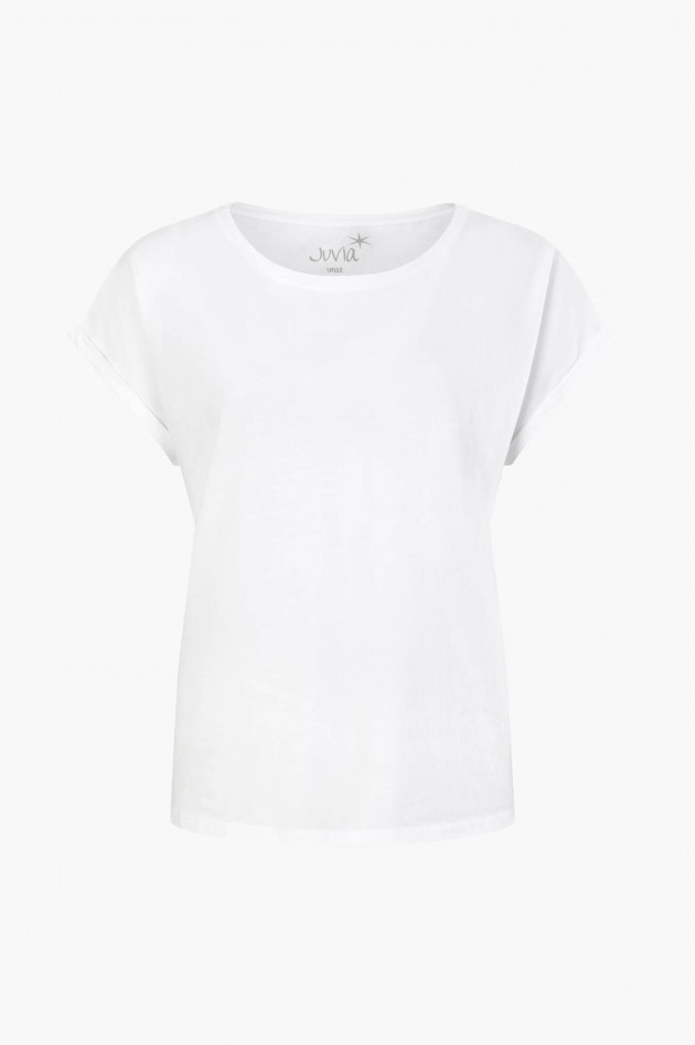 Juvia Boxy Fit T-Shirt in Weiß