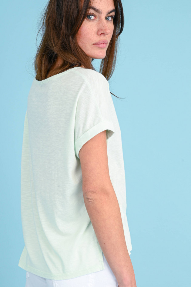 Juvia Boxy-Fit Shirt mit Print in Mint