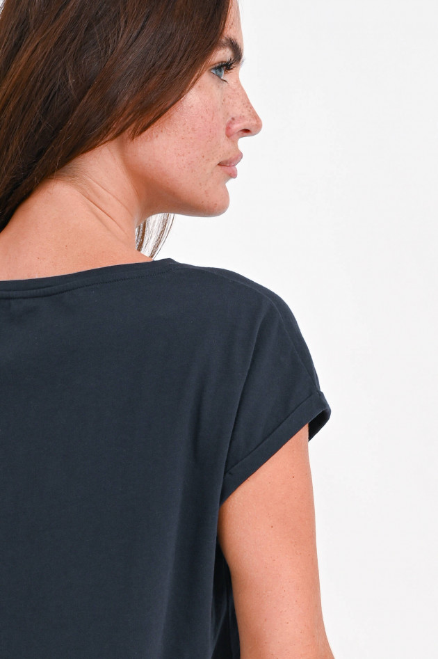 Juvia T-Shirt mit Frontprint in Navy