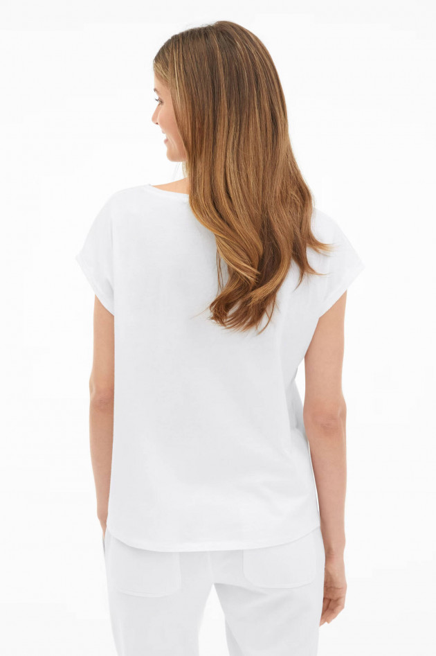 Juvia Boxy Shirt SAVOIR VIVRE in Weiß