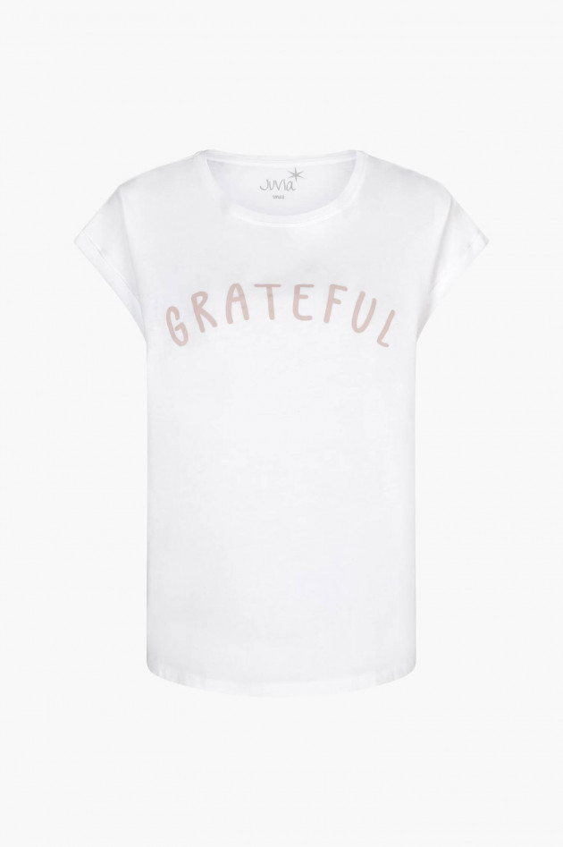 Juvia T-Shirt GREATFUL in Weiß