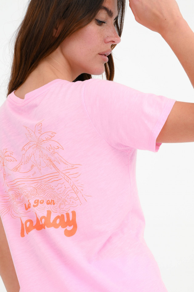 Juvia T-Shirt mit Print in Rosa meliert