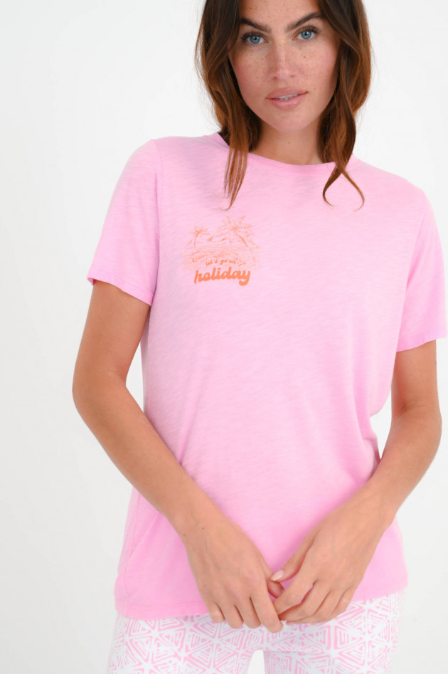 Juvia T-Shirt mit Print in Rosa meliert