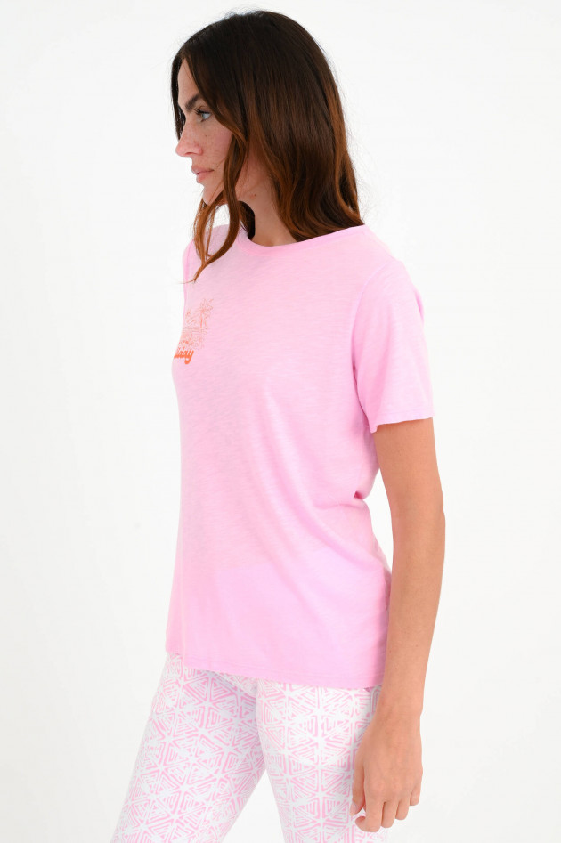 Juvia T-Shirt mit Print in Rosa meliert