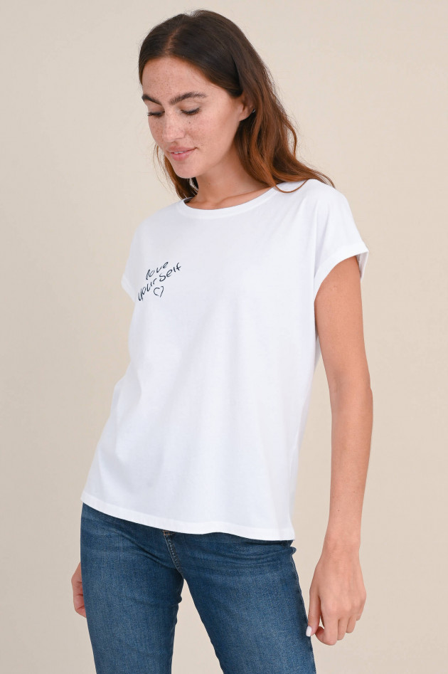 Juvia T-Shirt mit Print in Weiß