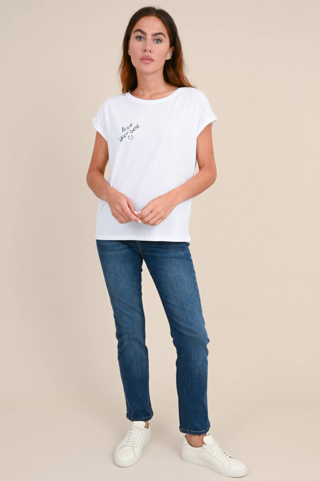 Juvia T-Shirt mit Print in Weiß