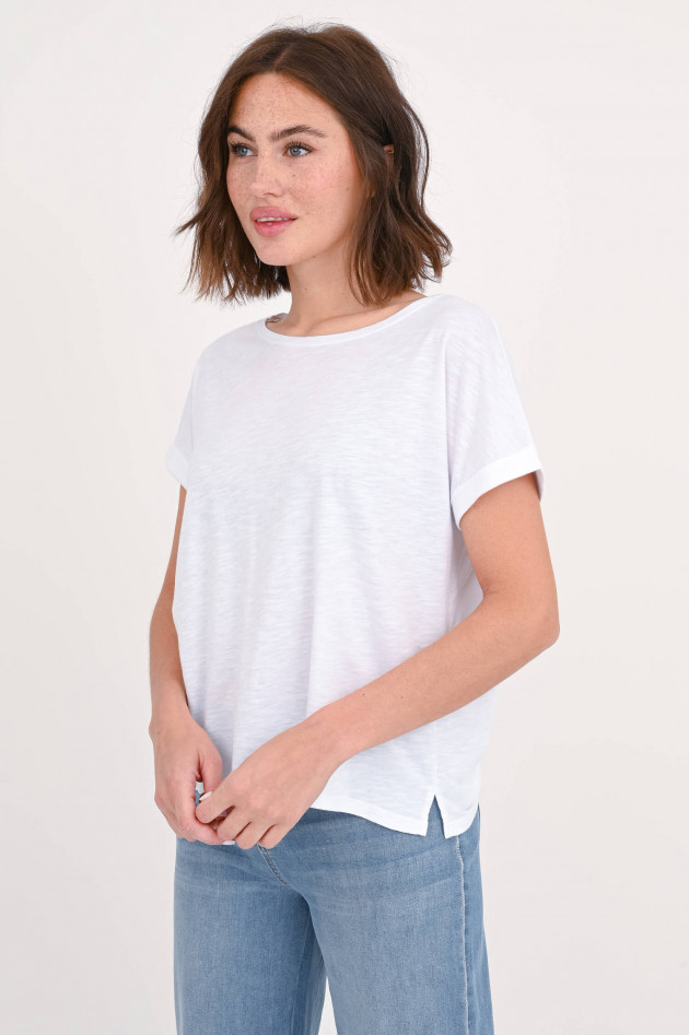Juvia T-Shirt aus Baumwoll-Mix in Weiß