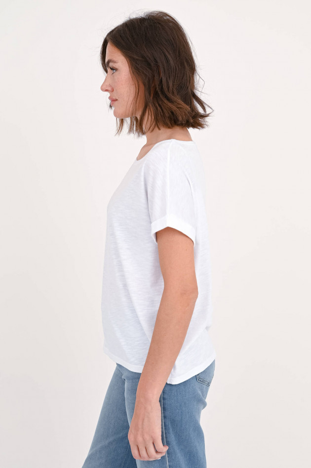 Juvia T-Shirt aus Baumwoll-Mix in Weiß