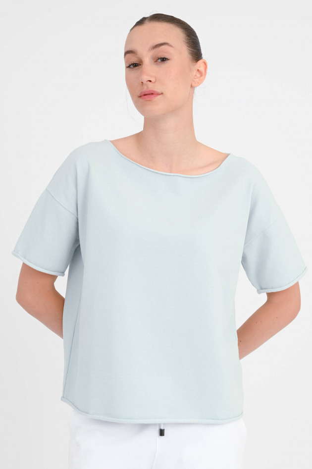 Juvia Kurzarm-Sweatshirt KAYA in Dusty Aqua