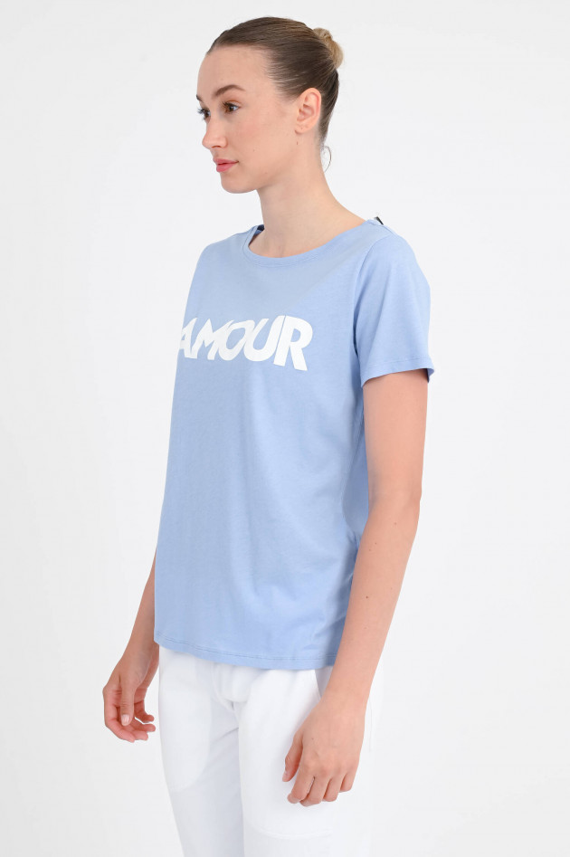 Juvia T-Shirt SARA mit Amour-Print in Fliederblau