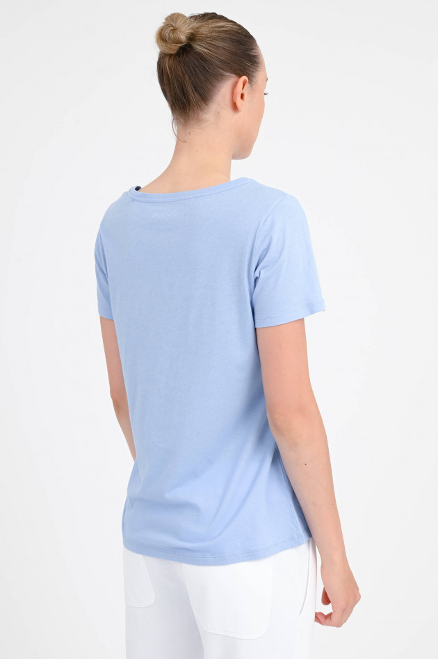 Juvia T-Shirt SARA mit Amour-Print in Fliederblau