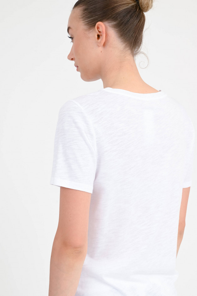 Juvia T-Shirt mit C'EST MA VIE-Print in Weiß