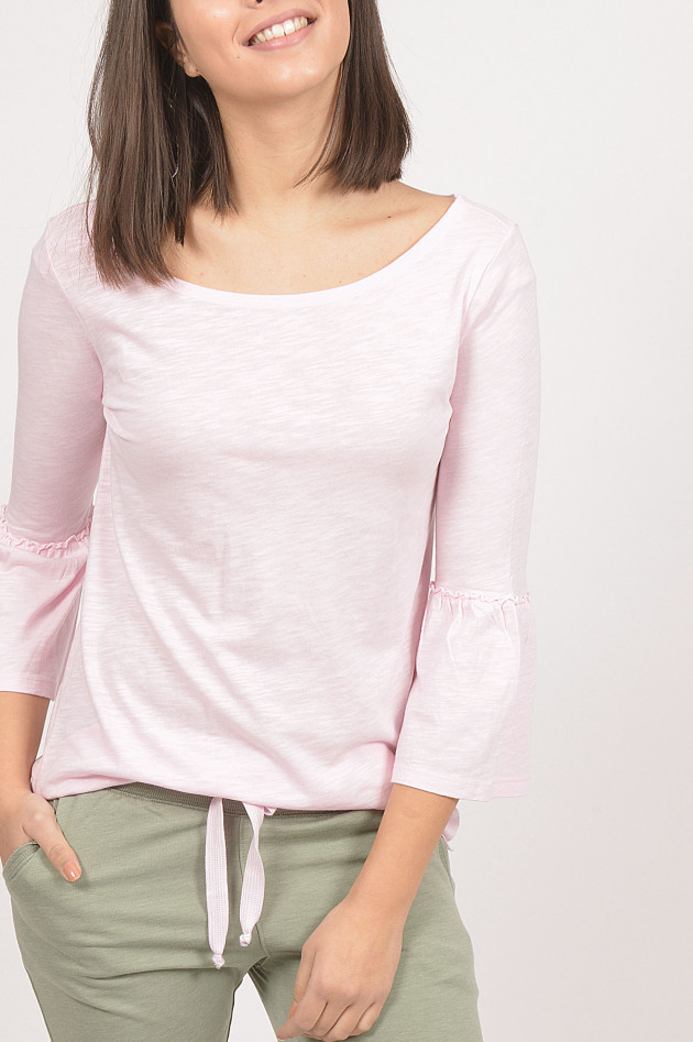 Juvia T-Shirt mit Trompetenarm in Rosa