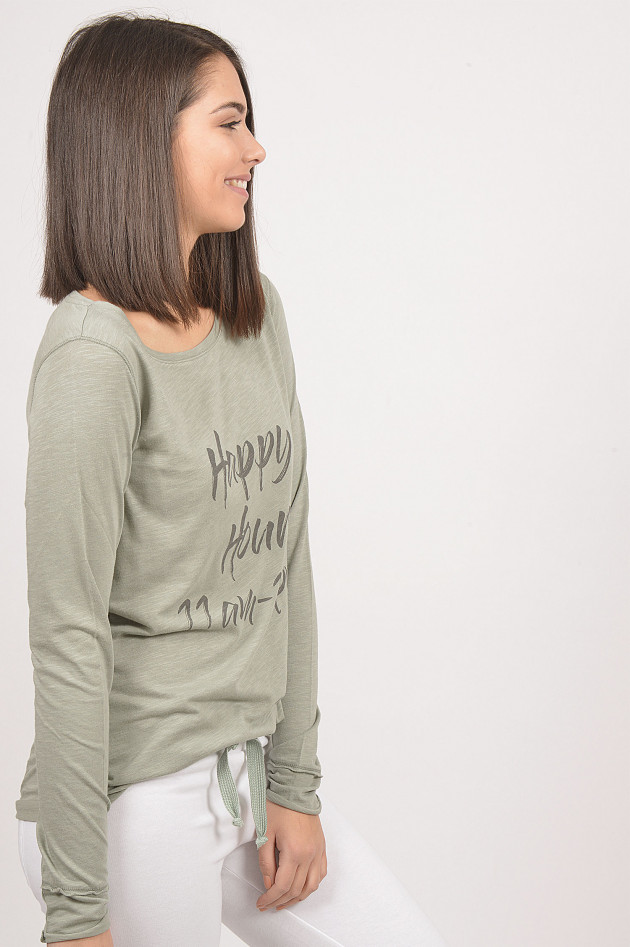 Juvia Langarmshirt HAPPY HOUR in Mint