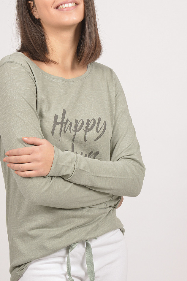 Juvia Langarmshirt HAPPY HOUR in Mint