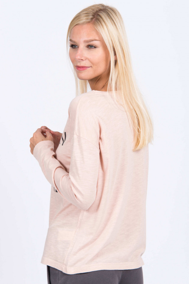 Juvia Langarmshirt MAISON BLANCHE in Rosé