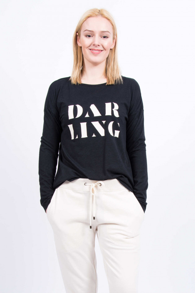 Juvia Langarmshirt DARLING in Schwarz