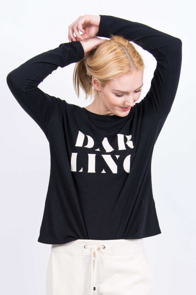 Juvia Langarmshirt DARLING in Schwarz