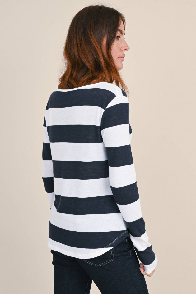 Juvia Sweatshirt in Navy/Weiß gestreift