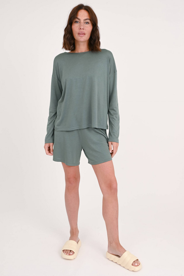 Juvia Langarm-Shirt in Oliv