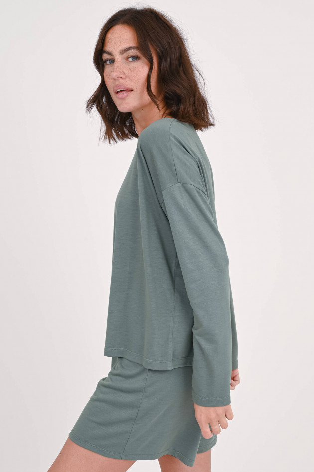 Juvia Langarm-Shirt in Oliv