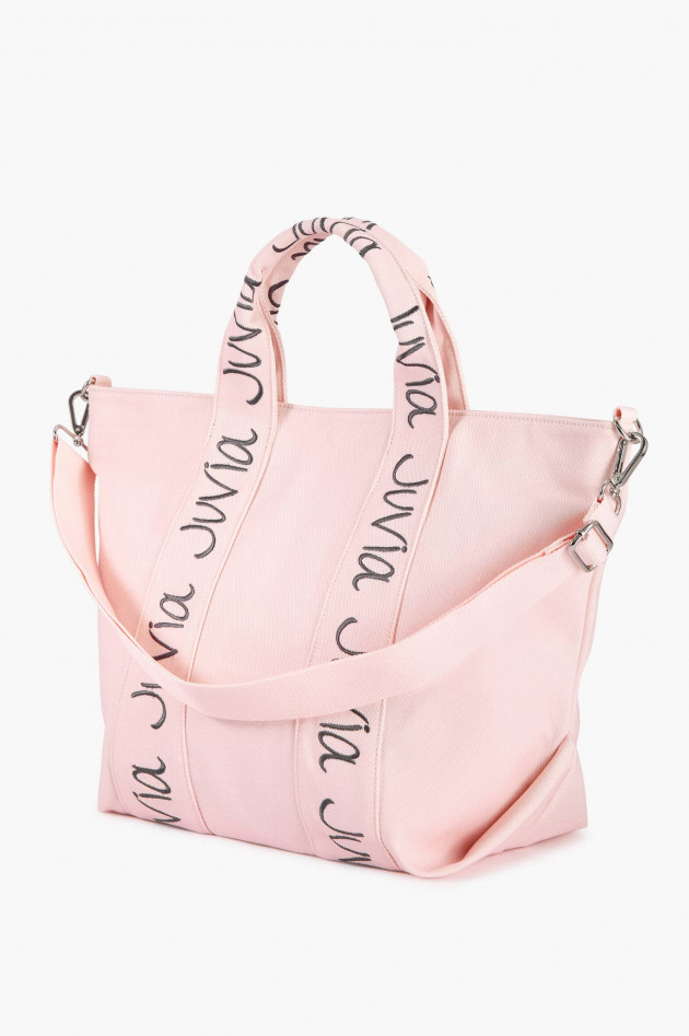 Juvia Shopper aus Baumwollcanvas in Rosa