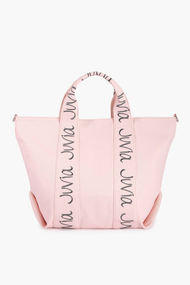 Juvia Shopper aus Baumwollcanvas in Rosa