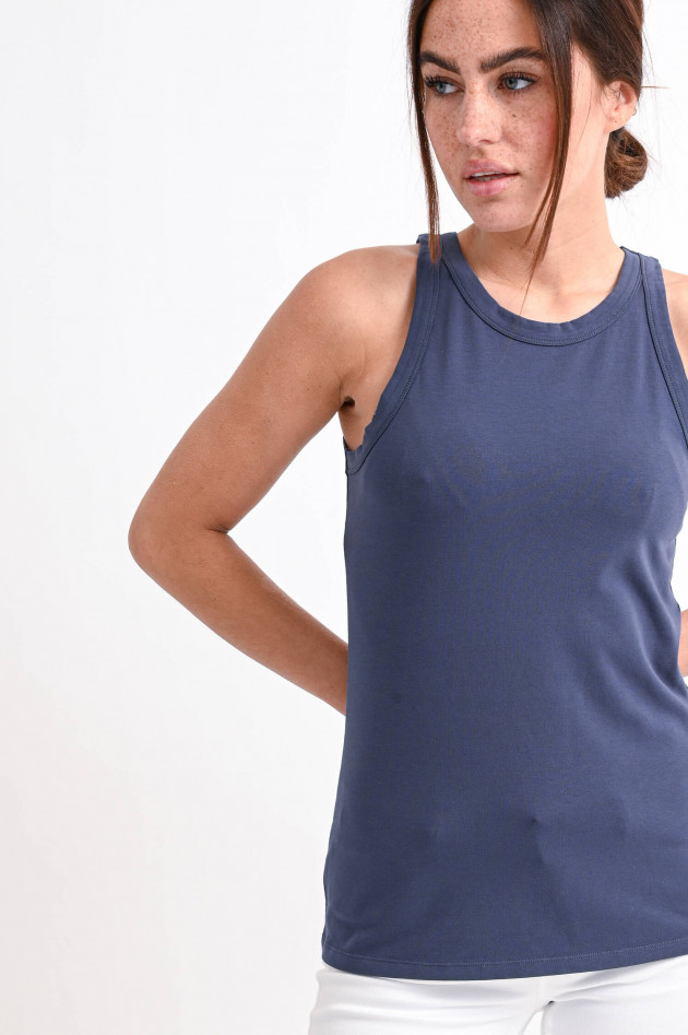 Juvia Racerback-Top aus Baumwolljersey in Heidelbeerblau