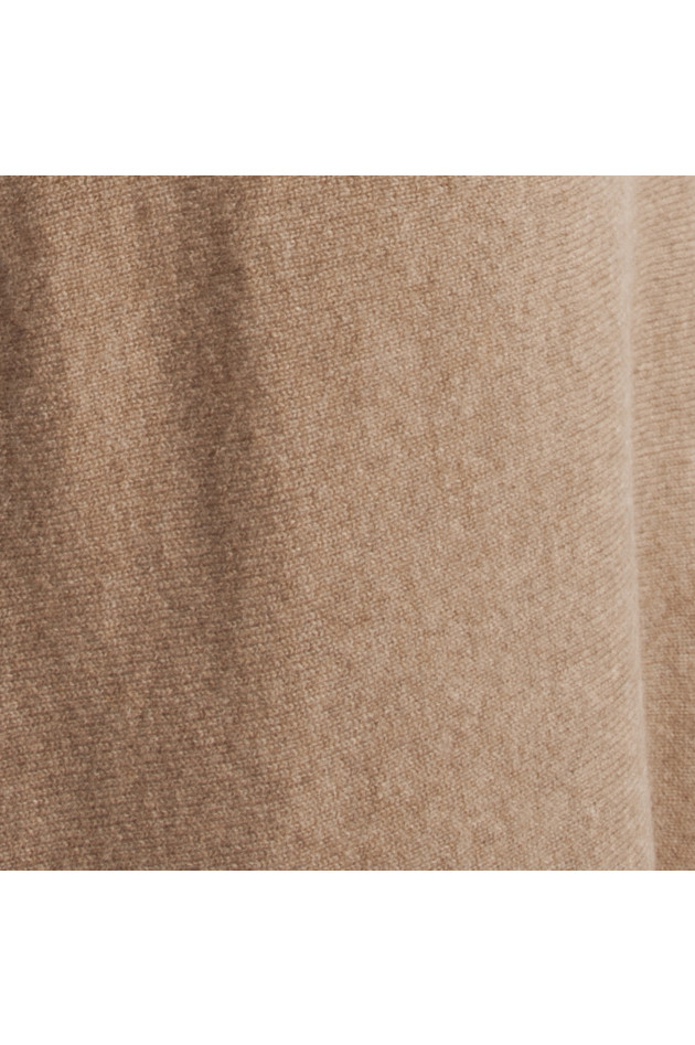 Grüner Kaschmirpullover in Camel