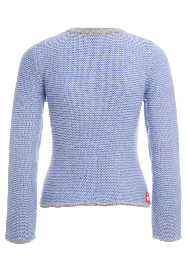My Herzallerliebst Kaschmirweste in Hellblau/Grau