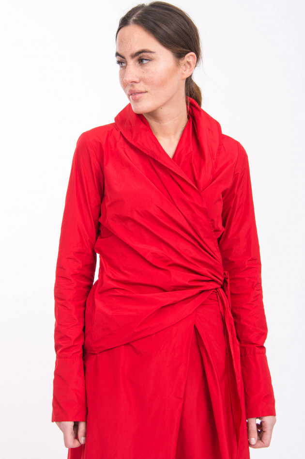 Katharina Hovman Wickelbluse in Rot